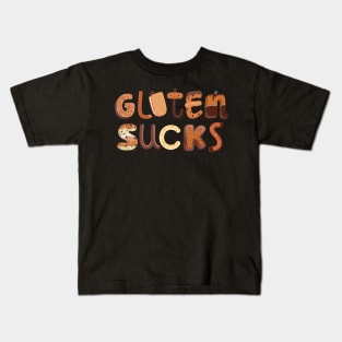 Gluten Sucks - Celiac Disease Kids T-Shirt